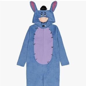 Disney Winnie the Pooh Eeyore Hooded Zip-up Onesie size Adult XL